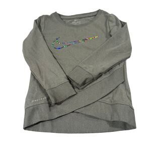 Nike Toddler Girl 2T Grey Dri-Fit Pullover